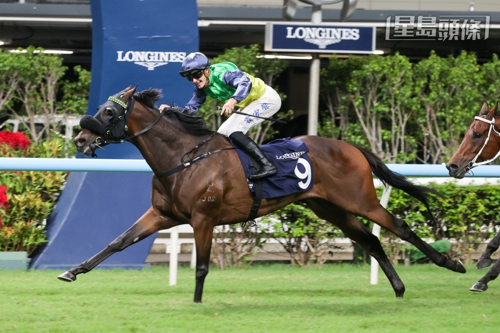 「年少多好」(圖)上仗擊敗「顏色之皇」。 「年少多好」(圖)上仗擊敗「顏色之皇」。