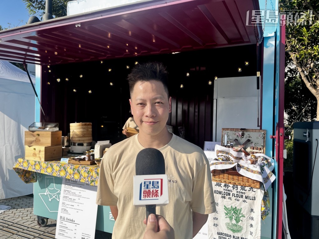 另一位參展餐廳負責人Joe認為,野餐主題對市民極具吸引力。 另一位參展餐廳負責人Joe認為,野餐主題對市民極具吸引力。