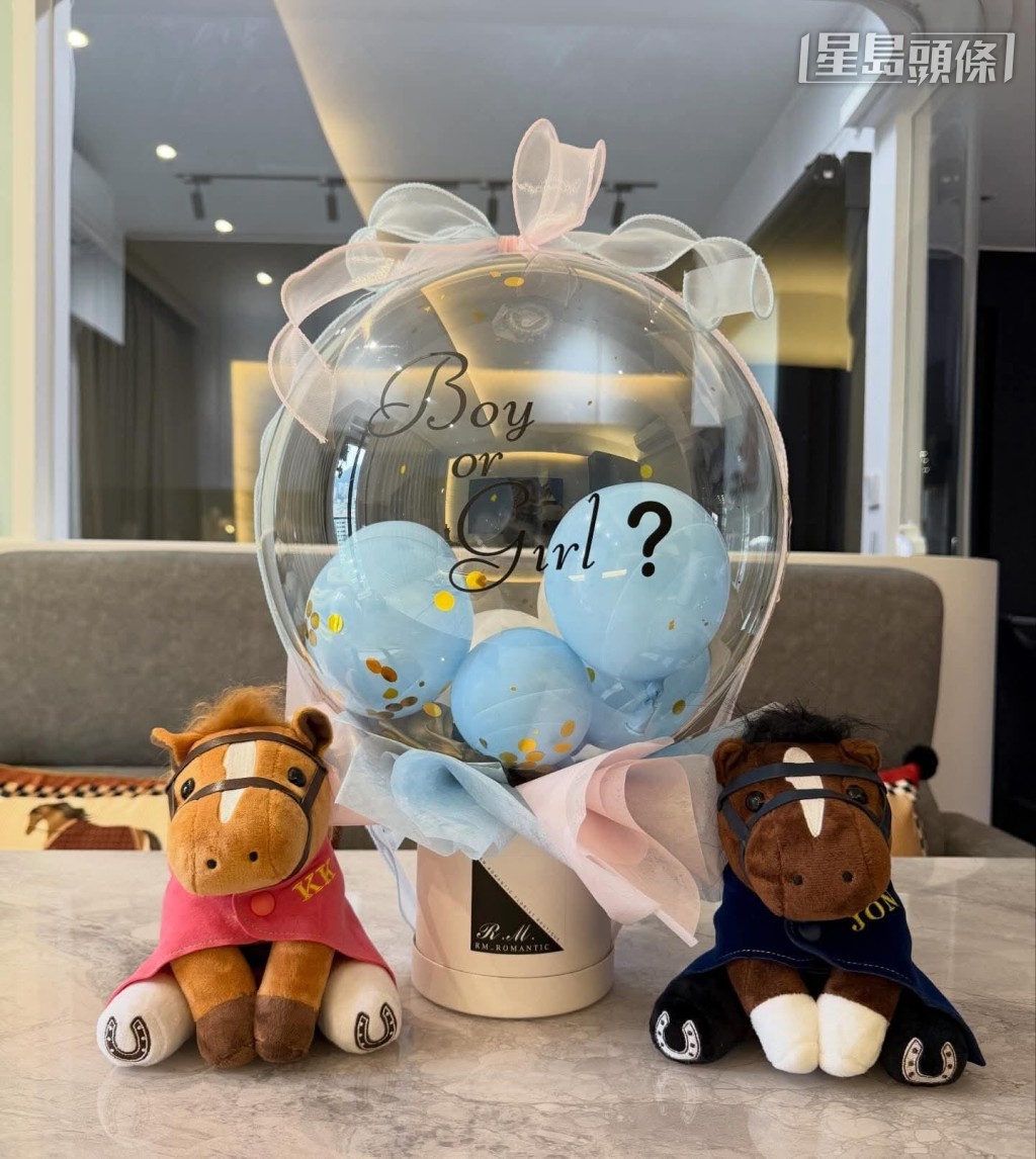 寫上BoyOrGirl的禮物及蛋糕。相片來源:蔣嘉琦ig 寫上BoyOrGirl的禮物及蛋糕。相片來源:蔣嘉琦ig