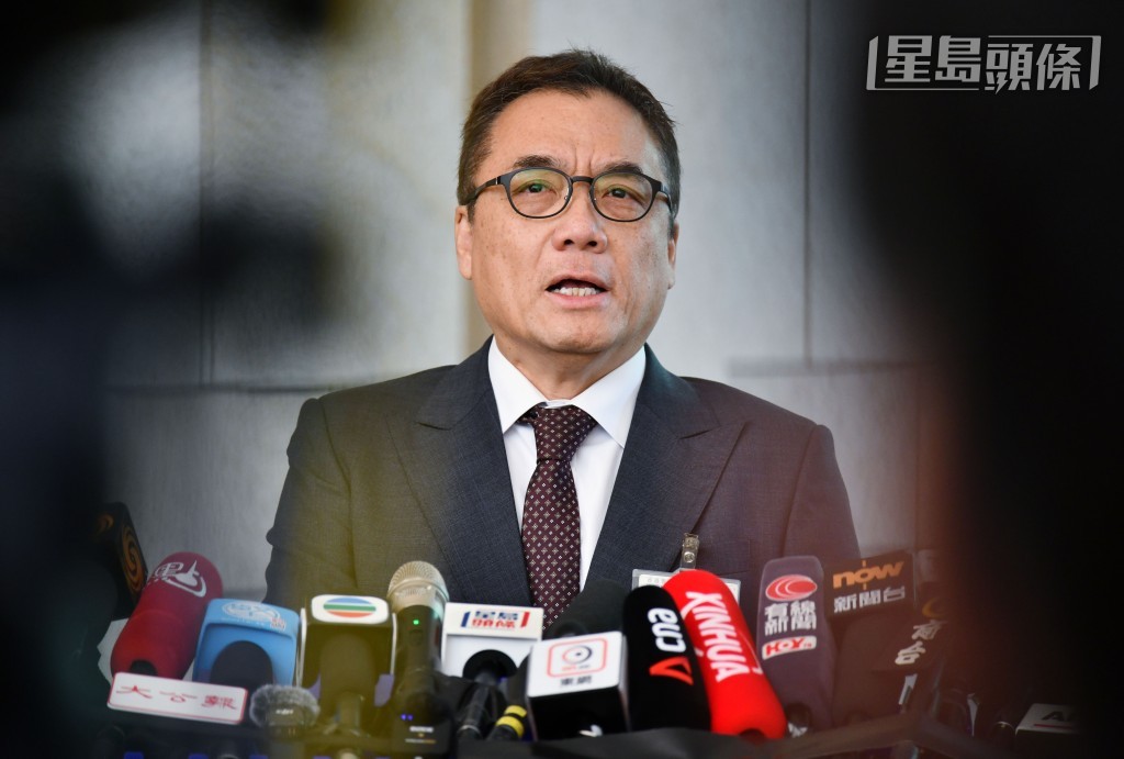 國安處總警司李桂華見傳媒。盧江球攝 國安處總警司李桂華見傳媒。盧江球攝