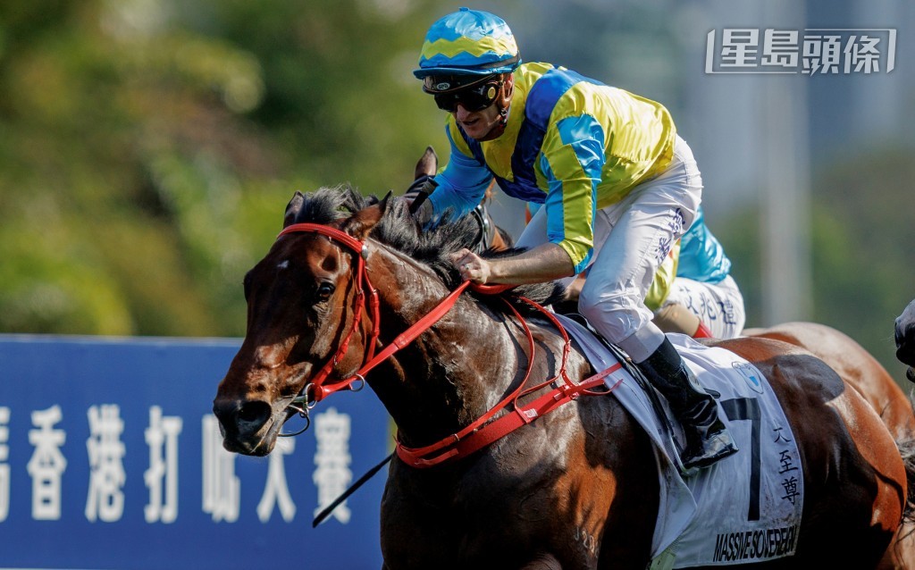 葉楚航去年憑「大至尊」(圖) 揚威寶馬香港打吡大賽,今年則以「優才」應戰,冀能取得打吡兩連勝。 葉楚航去年憑「大至尊」(圖) 揚威寶馬香港打吡大賽,今年則以「優才」應戰,冀能取得打吡兩連勝。