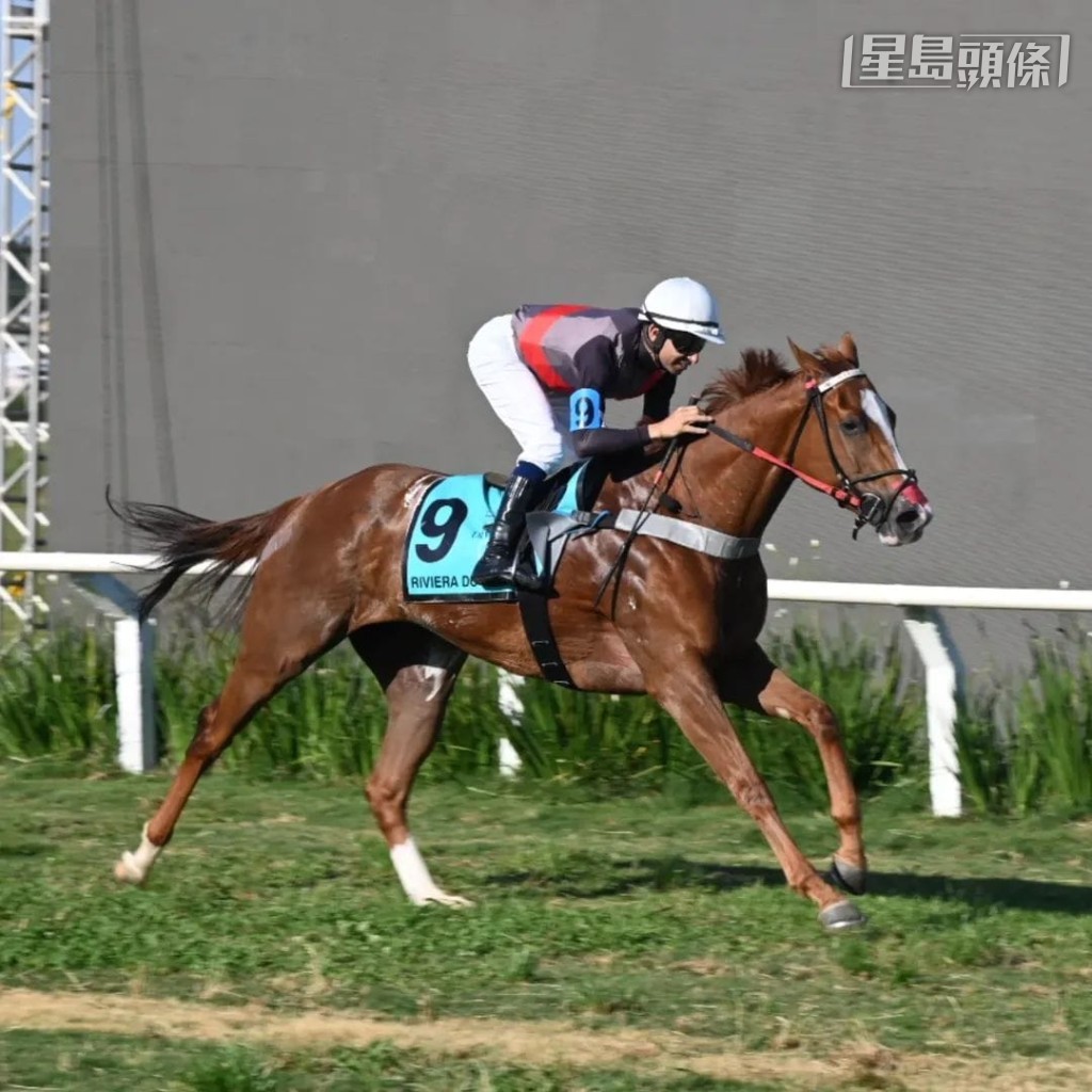 莫雷拉策騎Riviera Do Iguassu (圖)，捧走表列賽Classico Ciro Frare.。