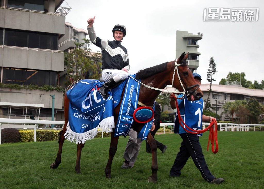 潘頓之前曾三度勝出花旗銀行香港金盃。