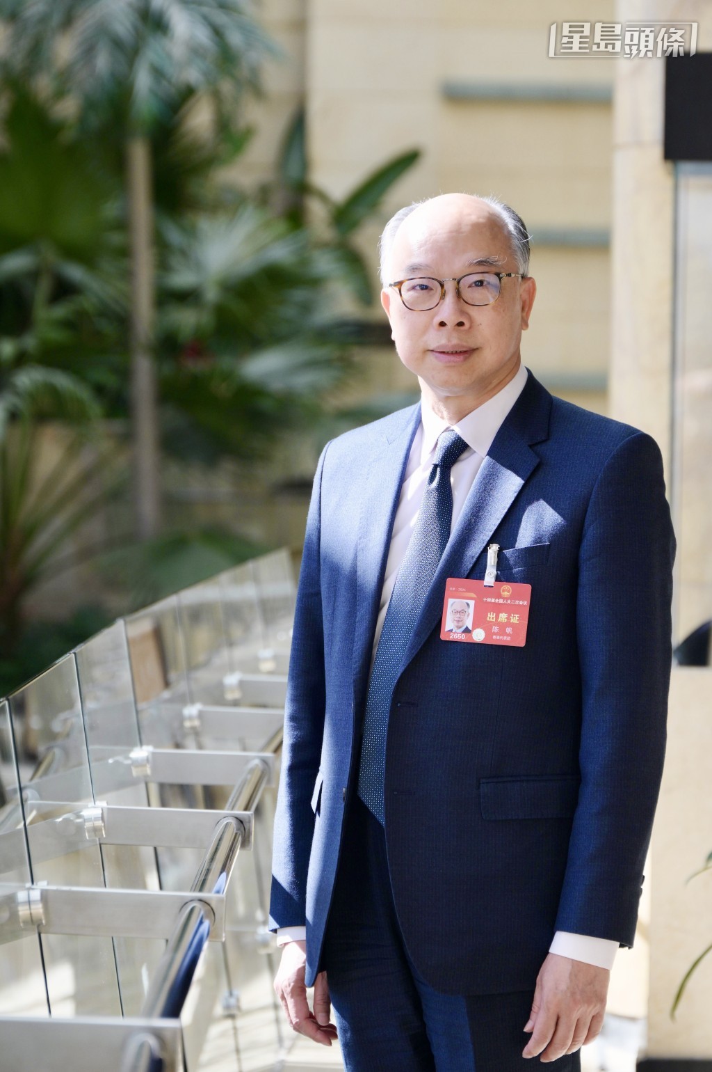 陳帆與其他人大代表聯署，倡研究協調運送內地氫氣供港。蘇正謙攝