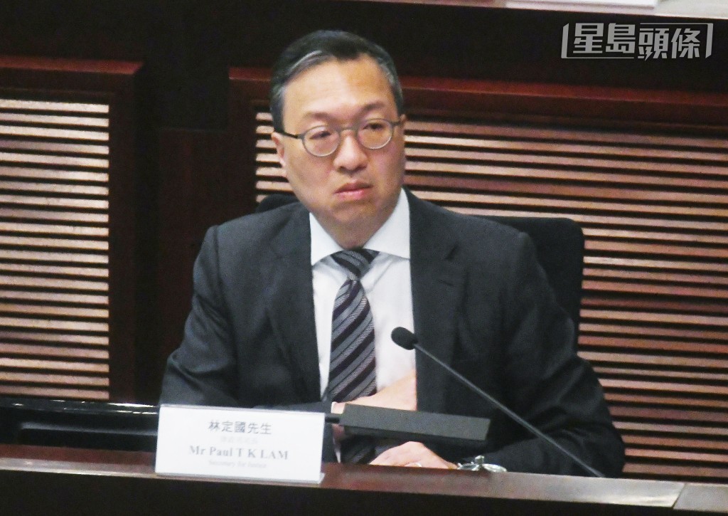 律政司司長林定國。何健勇攝 律政司司長林定國。何健勇攝