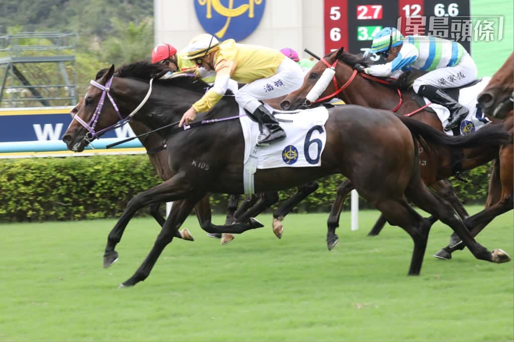  「鋁神」今季初出曾經在田草千二米贏馬，今場跑贏馬路程，路有根據。