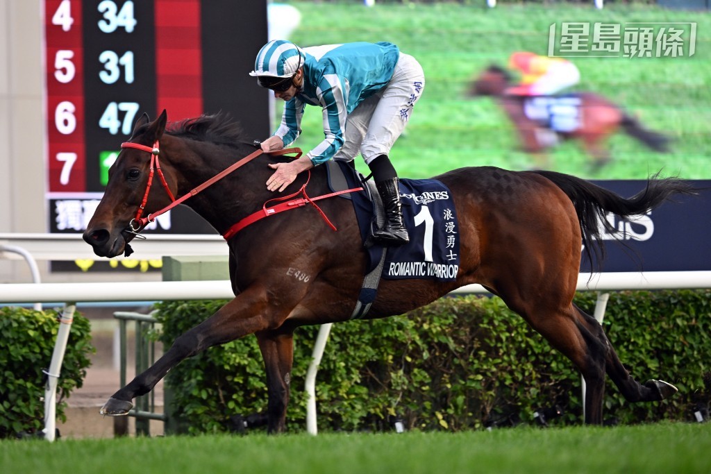 「浪漫勇士」締創紀錄第四度勝出一級賽浪琴香港盃。 「浪漫勇士」締創紀錄第四度勝出一級賽浪琴香港盃。