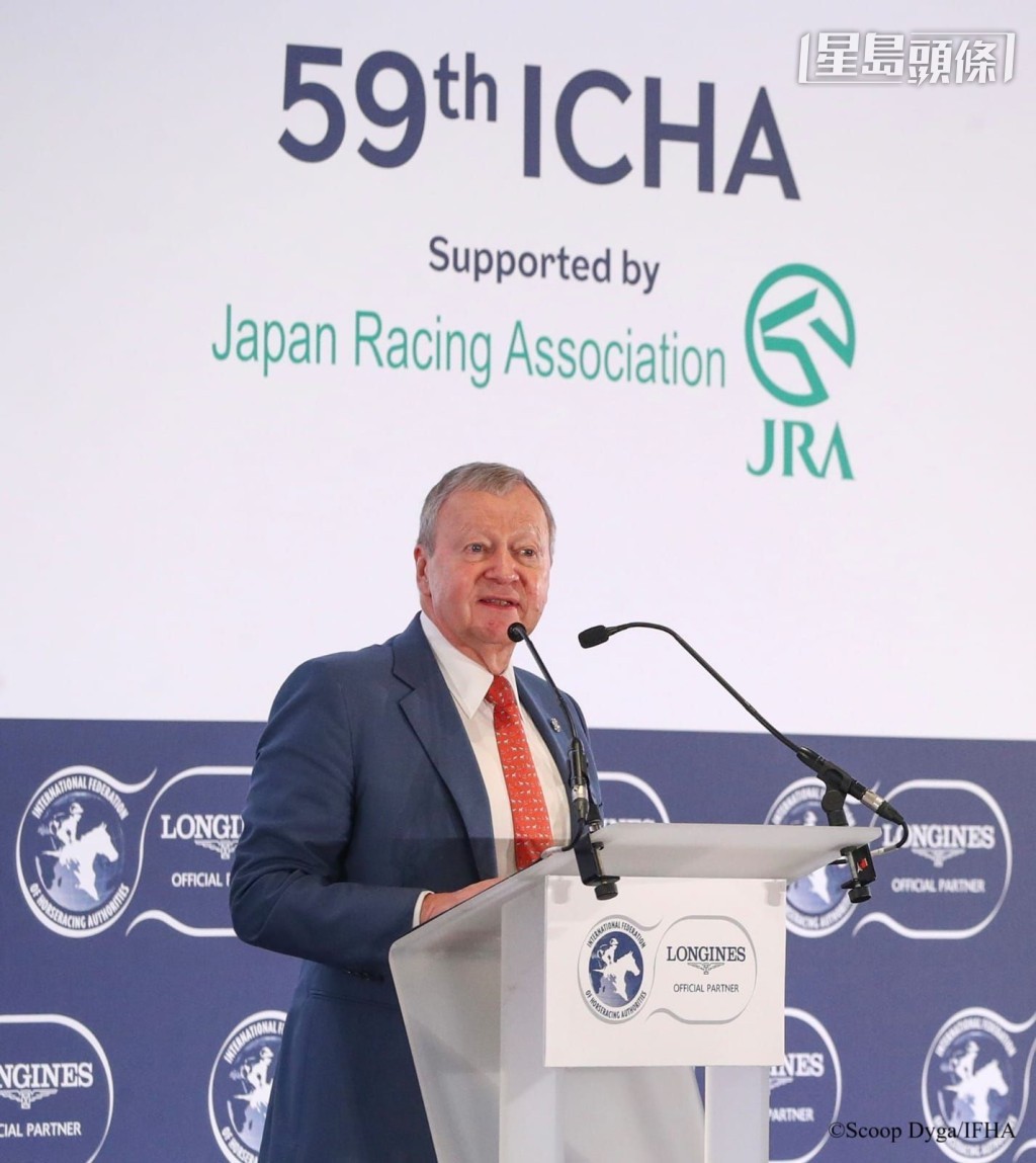 應家柏 (圖) 對國際賽馬業的發展前景充滿盼望，認為會議能進一步推動國際賽馬運動發展。