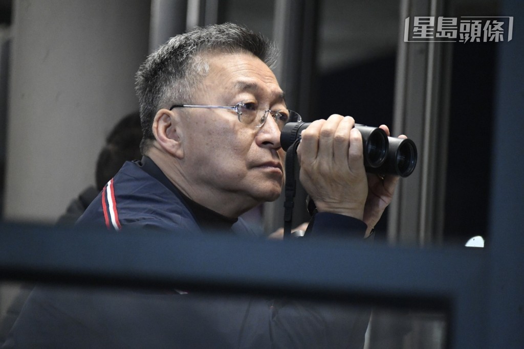 今早沙田晨操，威哥一早在烽火台坐鎮觀操。