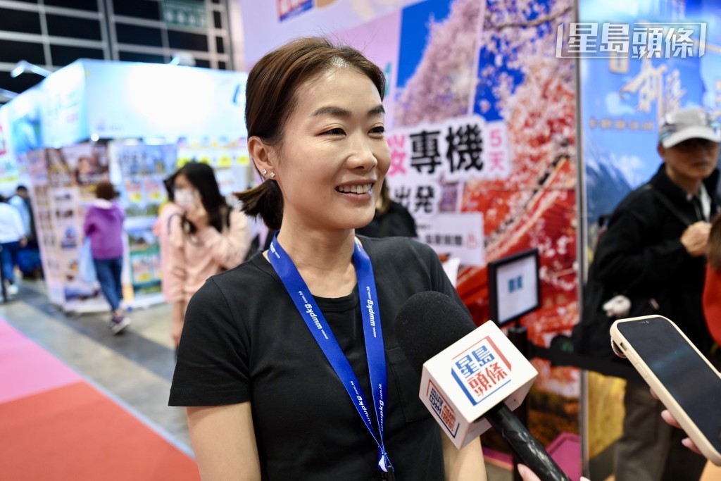 縱橫遊財務總監韓小姐表示，今年展覽生意理想。