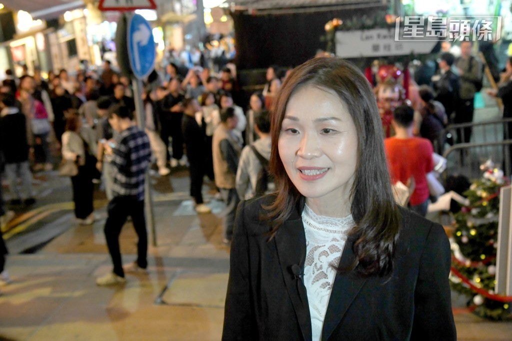 蘭桂坊協會總監張素媚料今年整體人流會有5至10%升幅，消費則會增加約5%。