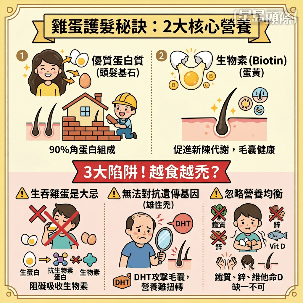 3大陷阱隨時「越食越禿」 3大陷阱隨時「越食越禿」