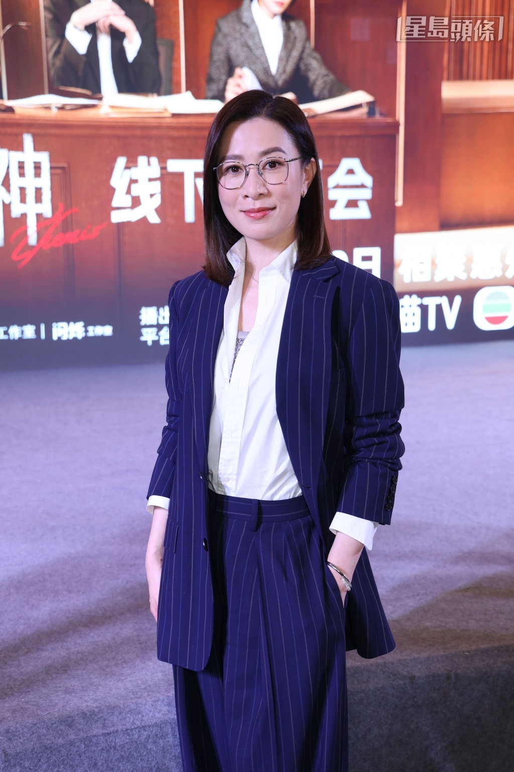 佘詩曼現身惠州《正義女神》見面會。