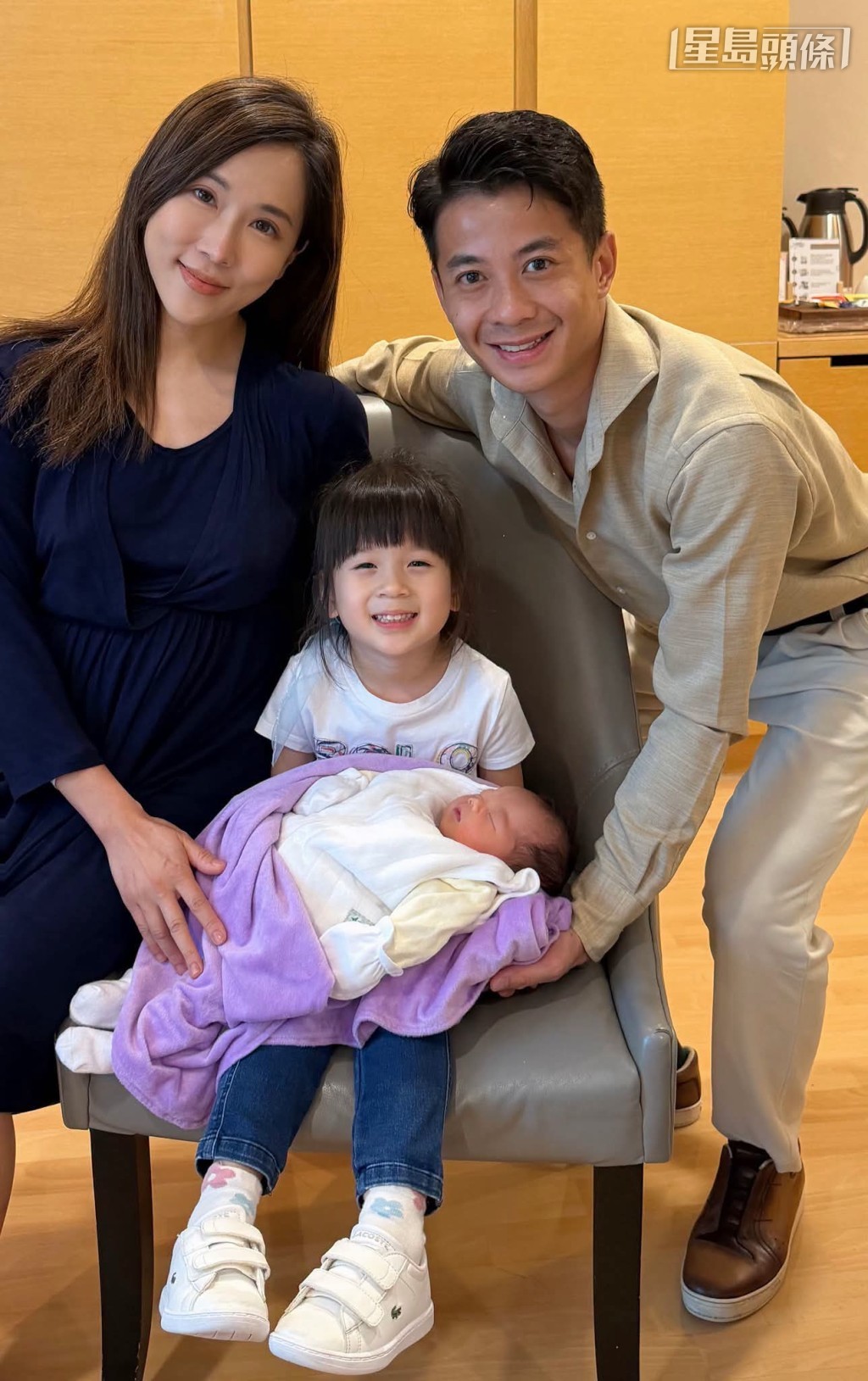 梁家俊Kit分享BB女相片 相片來源：梁家俊太太Kit Facebook