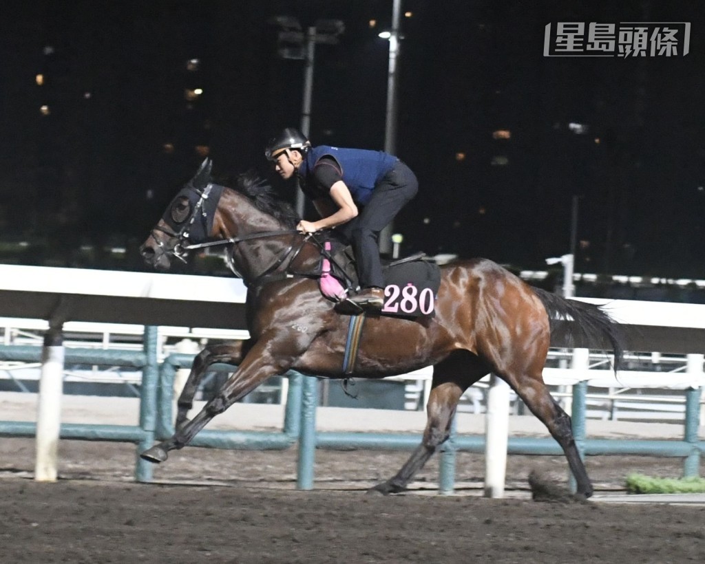 「哈羅威」戴頭罩由周俊樂跳兩段，頭岳岳改不了，卻再無多次轉腳，有火有力相當弗。