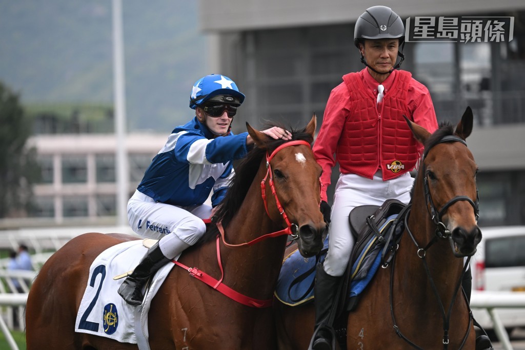 霍宏聲與「幸運有您」合作取得頭馬。 霍宏聲與「幸運有您」合作取得頭馬。
