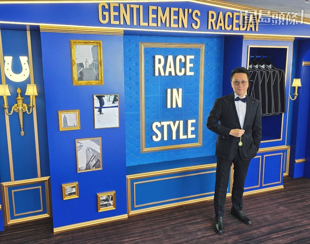 譚健業行善後，然後前往沙田馬場「時尚賽馬日」欣賞賽馬，忙得不樂乎。相片來源：馬主譚健業Facebook