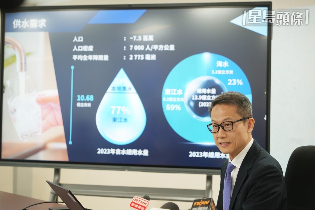 邱国鼎称东江水水价属正常调整。吴艳玲摄