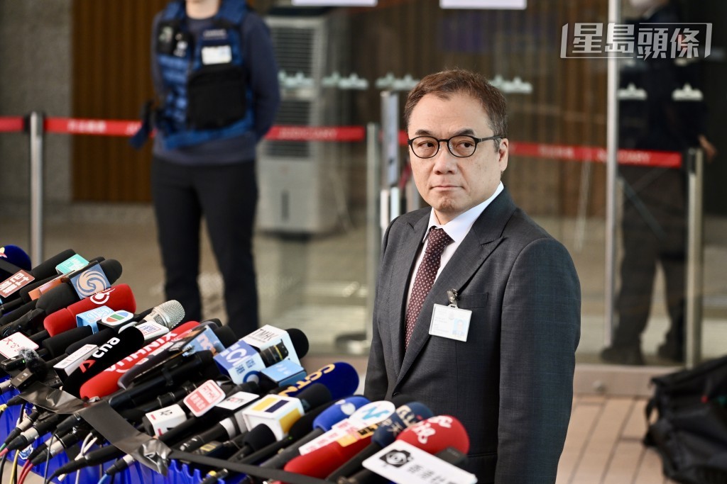 國安處總警司李桂華見傳媒。劉駿軒攝 國安處總警司李桂華見傳媒。劉駿軒攝