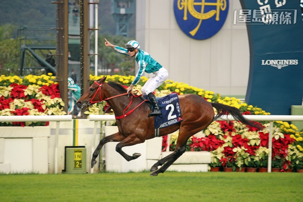 「浪漫勇士」去年在麥道朗胯下以佳勢勝出浪琴香港盃。