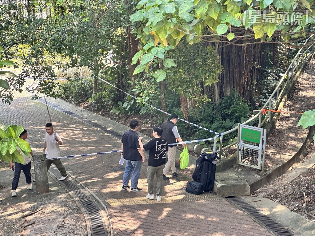 警方封锁现场调查。梁国峰摄