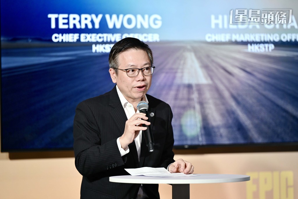 香港科技園公司行政總裁黃秉修。 香港科技園公司行政總裁黃秉修。