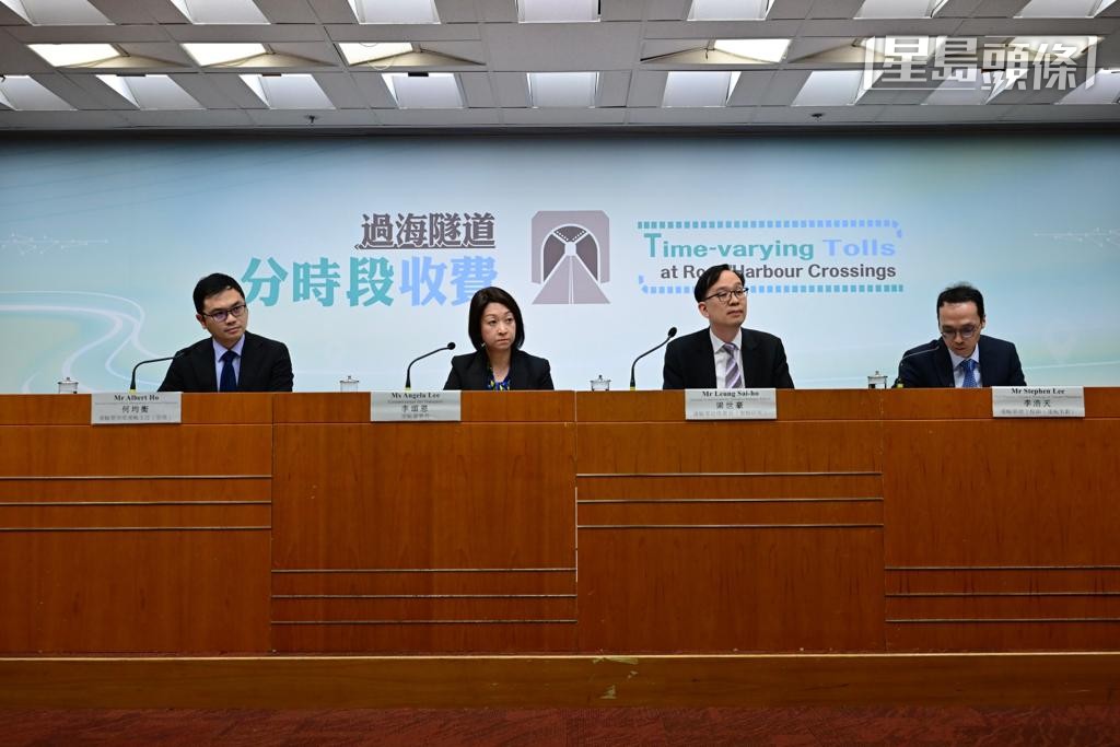 運輸署今日（13日）公布「三隧分流」分時段收費安排。陳極彰攝