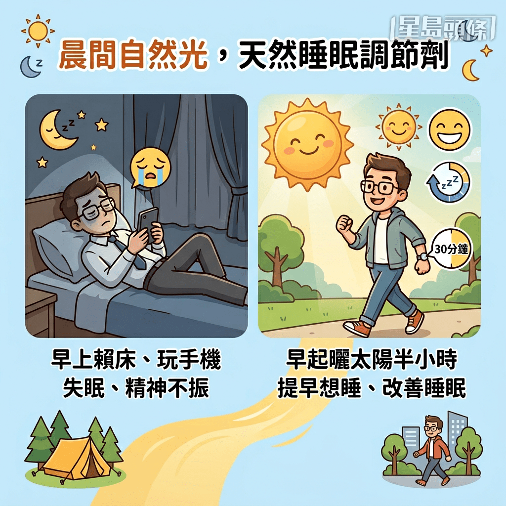 出門走半小時 自然光具備調節睡眠效果 出門走半小時 自然光具備調節睡眠效果