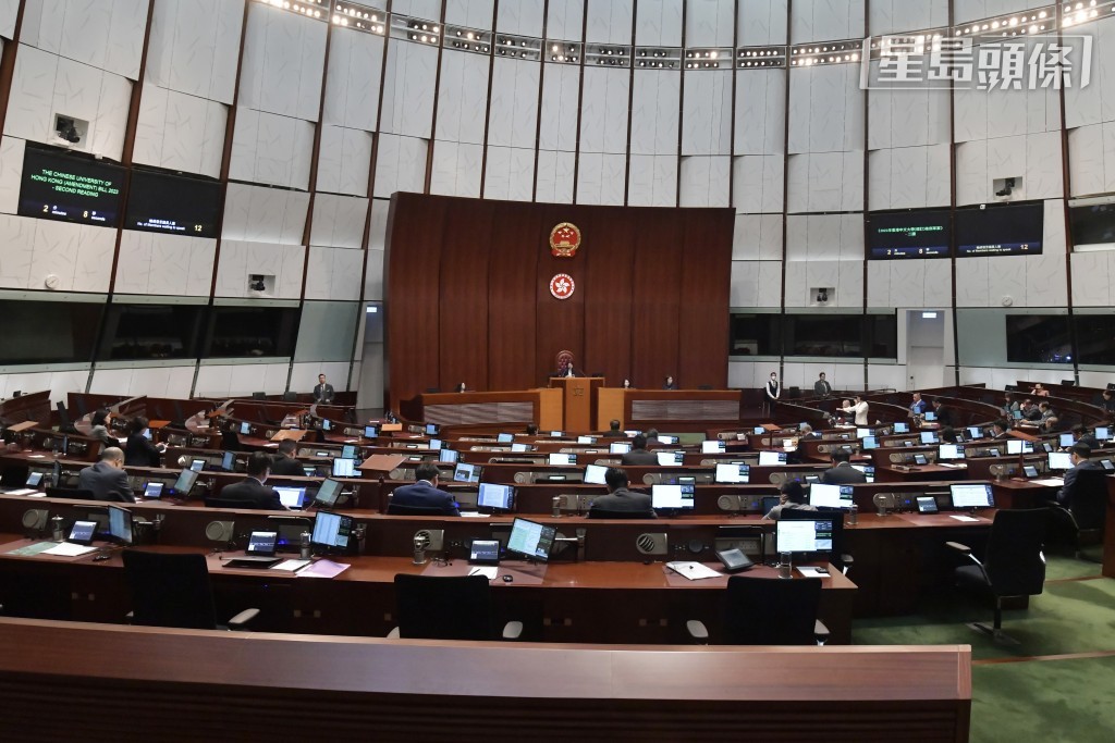 立法會正進行《行政長官2023年施政報告》致謝議案辯論。資料圖片 立法會正進行《行政長官2023年施政報告》致謝議案辯論。資料圖片