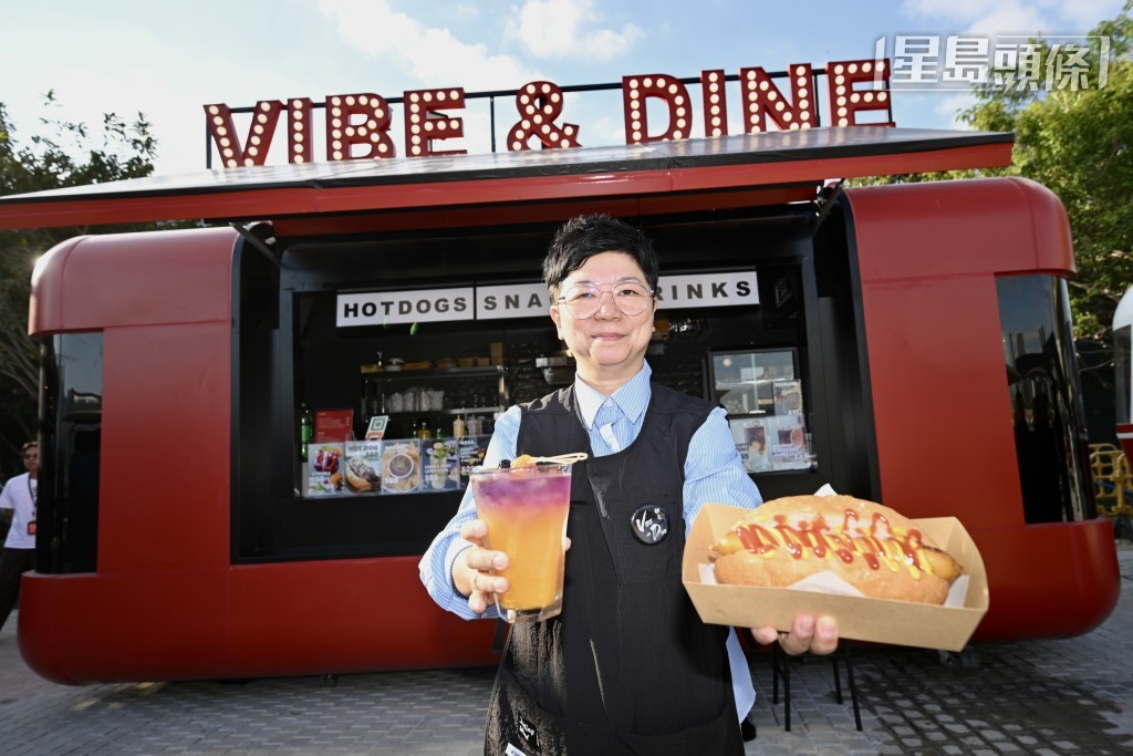 經營西式和港式小食的檔主林小姐。