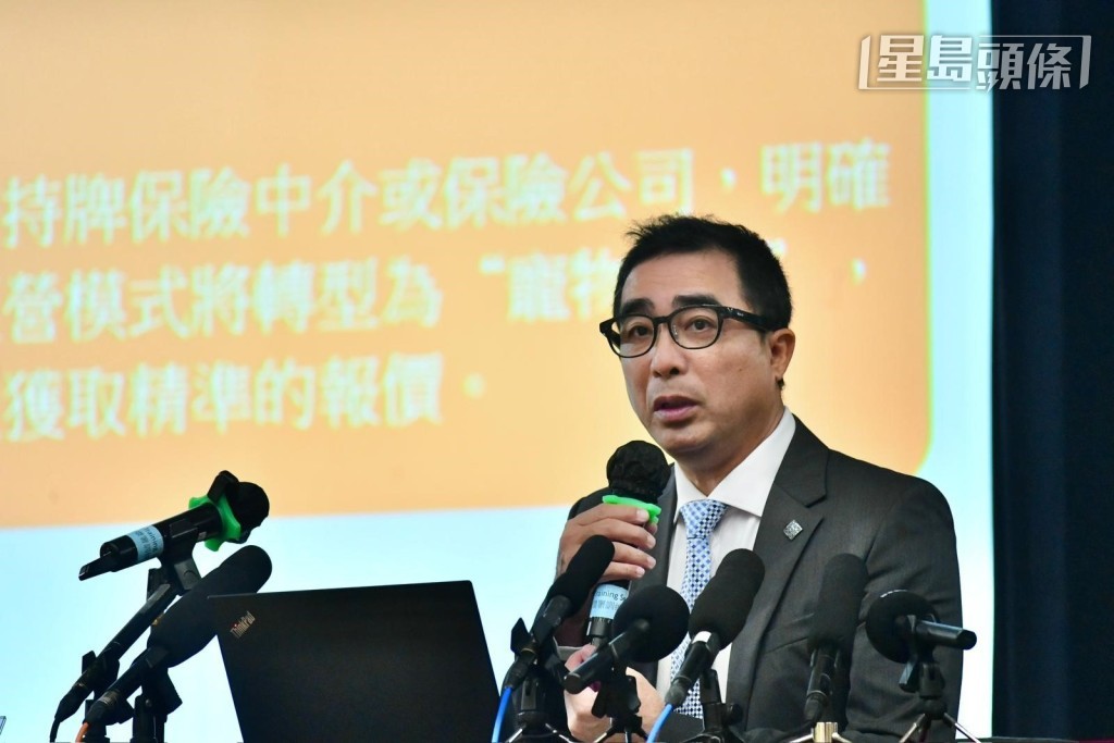 香港保險業聯會意外保險公會委員關耀強。 香港保險業聯會意外保險公會委員關耀強。