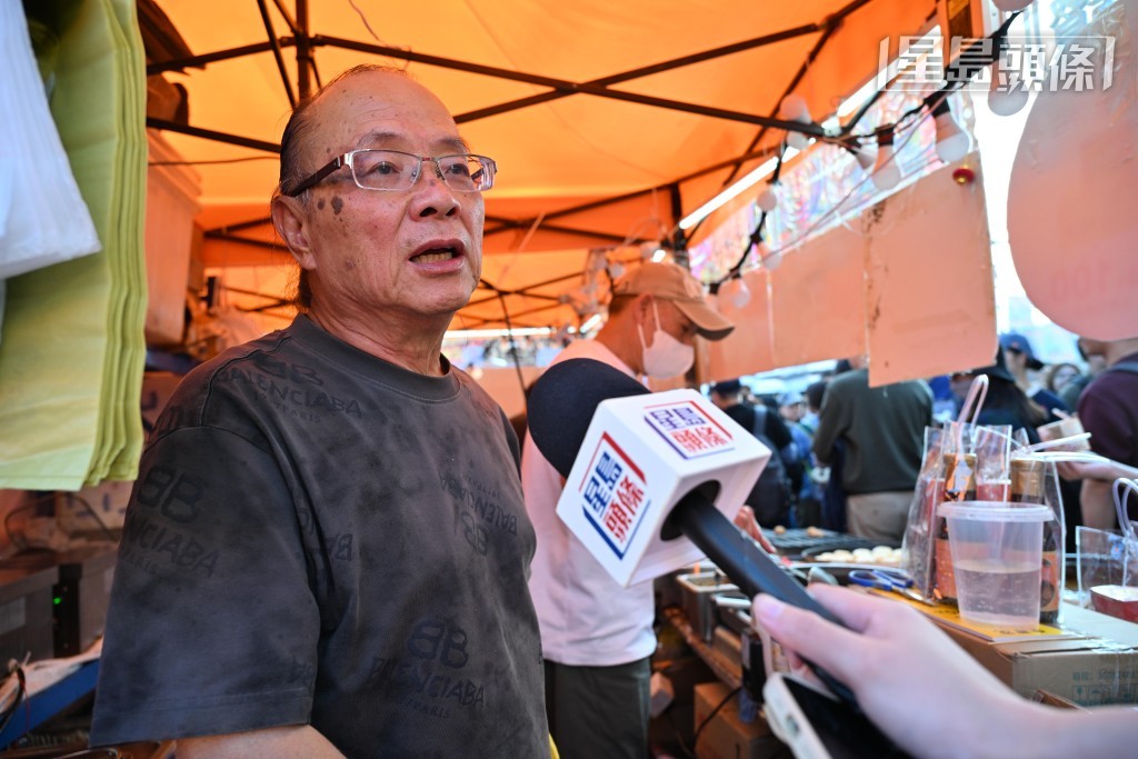 售賣熟食的陳先生形容生意比想像中好得多。