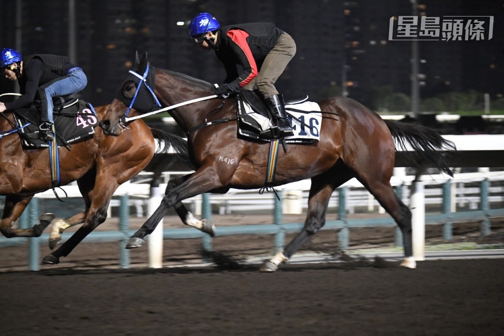 其中當第八場四班千四米的「有情有義」（K416) ，方嘉柏金睛火眼地吼實，十分緊張。