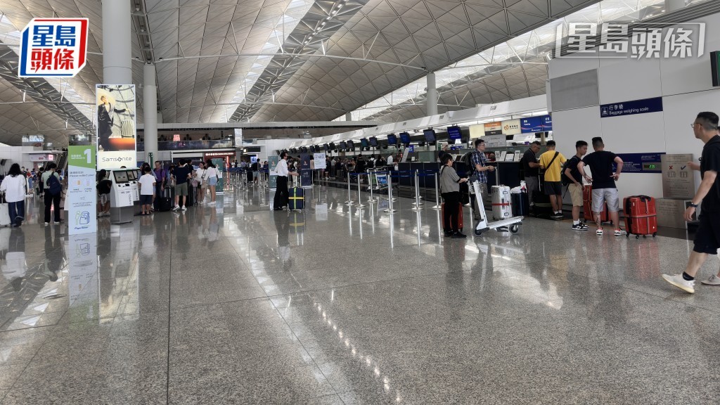 香港國際機場客運量持續上升。資料圖片