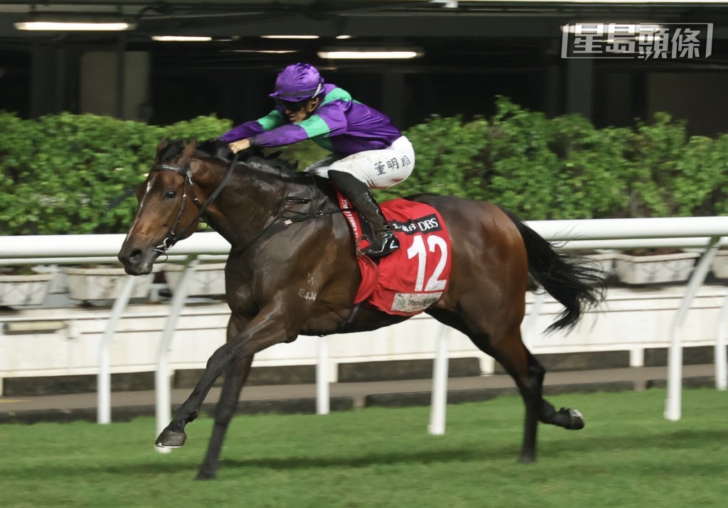 鍾建書名下的「快搏」(圖)列陣第十一場三班千四米。 鍾建書名下的「快搏」(圖)列陣第十一場三班千四米。