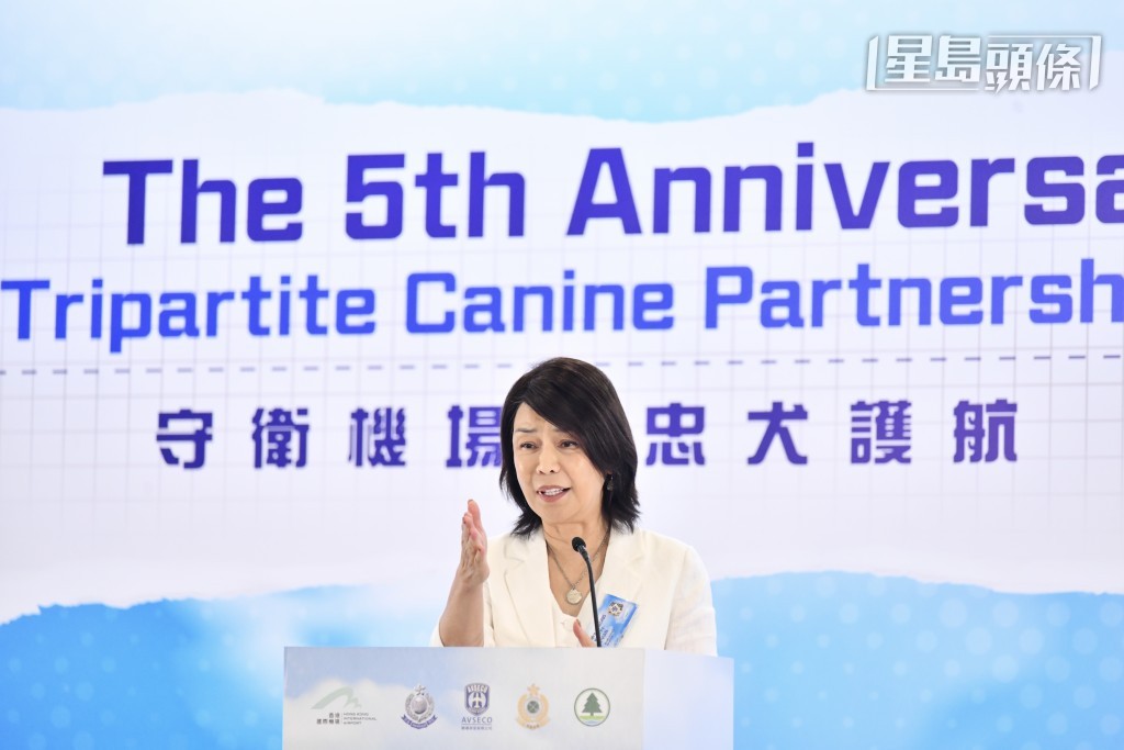 機管局行政總裁張李佳蕙。 機管局行政總裁張李佳蕙。