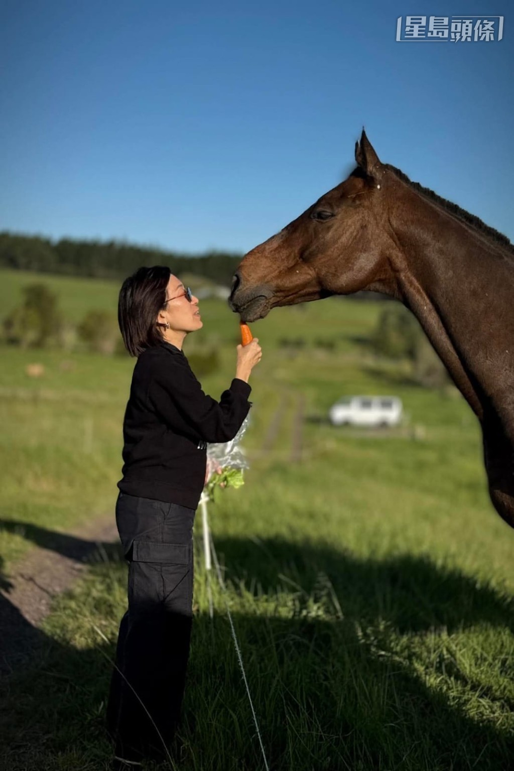 鄧詠琪 (圖) 和其家人都十分愛錫旗下馬,並會細心地安排各駒退役後的生活。 鄧詠琪 (圖) 和其家人都十分愛錫旗下馬,並會細心地安排各駒退役後的生活。