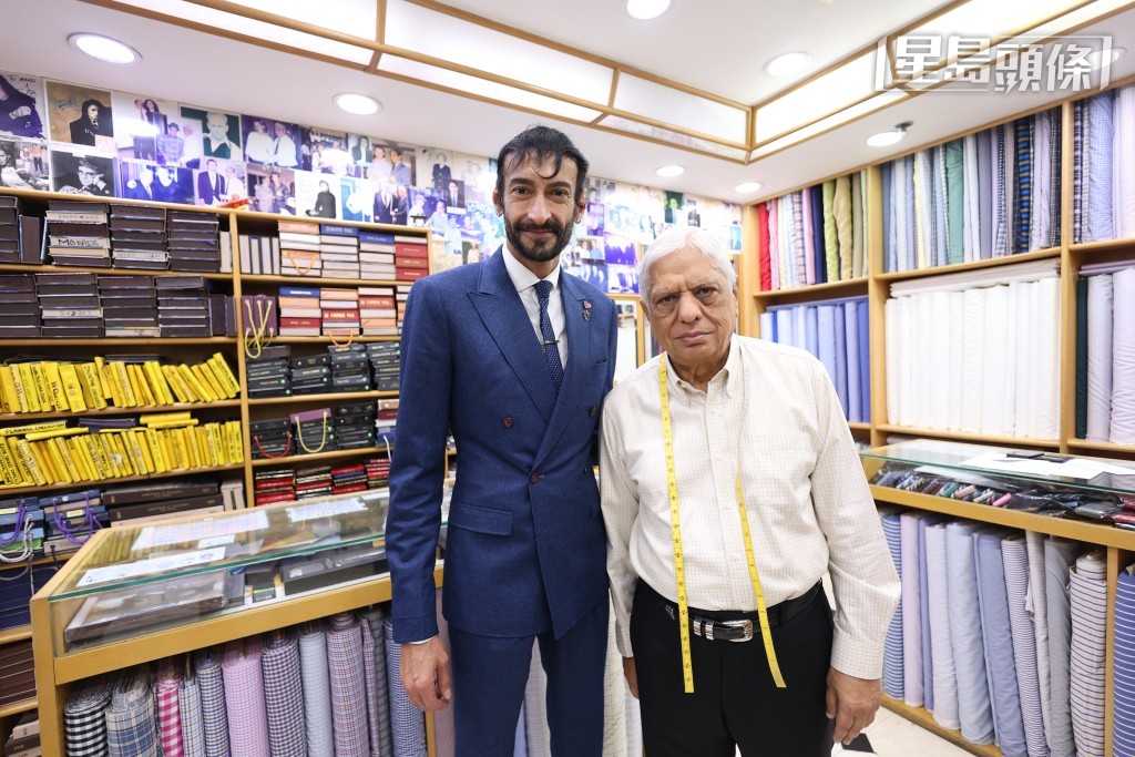 「话你知」马主Roshan (左) 是世界知名的裁缝和超级网红。