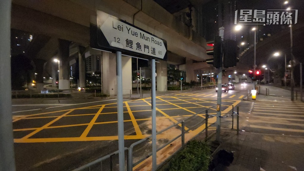 鲤鱼门道发生交通意外。黎志伟摄 鲤鱼门道发生交通意外。黎志伟摄
