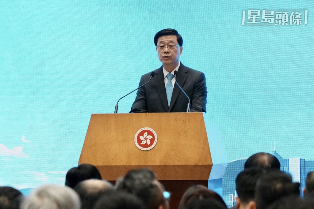 特首李家超。汪旭峰攝 特首李家超。汪旭峰攝