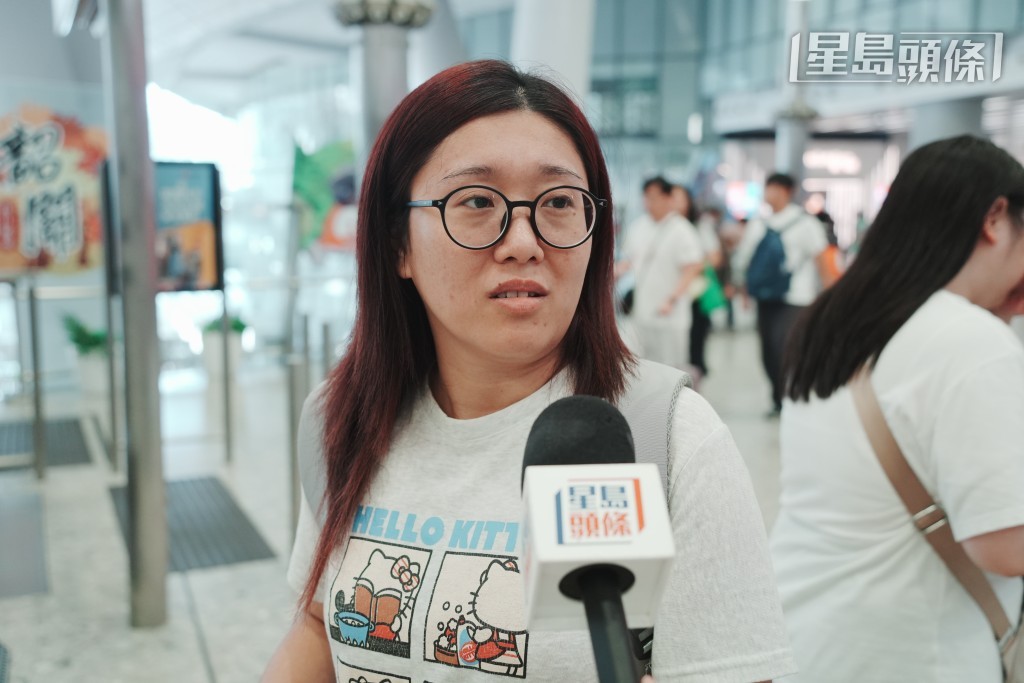 有來自廣州的陳小姐表示,今次來港主要是為了放鬆心情,享受假期。 有來自廣州的陳小姐表示,今次來港主要是為了放鬆心情,享受假期。