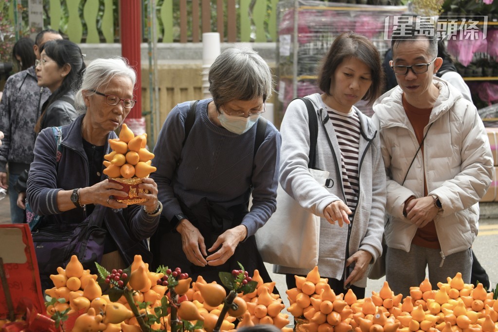 不少市民會選購一些好意頭的年花。資料圖片