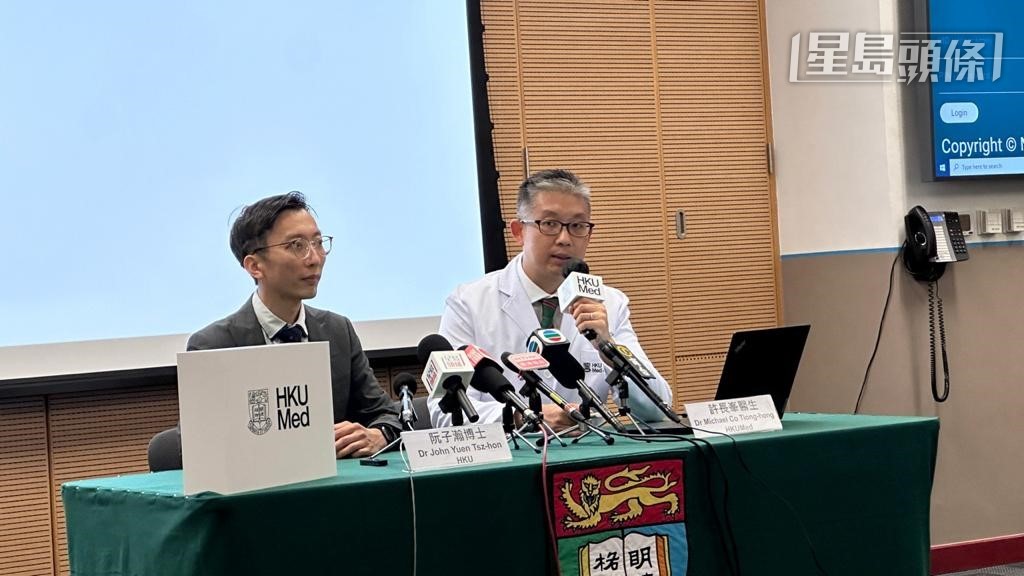 許長峯(右)表示,程式可讓醫學生了解更多不同罕見病例。 許長峯(右)表示,程式可讓醫學生了解更多不同罕見病例。