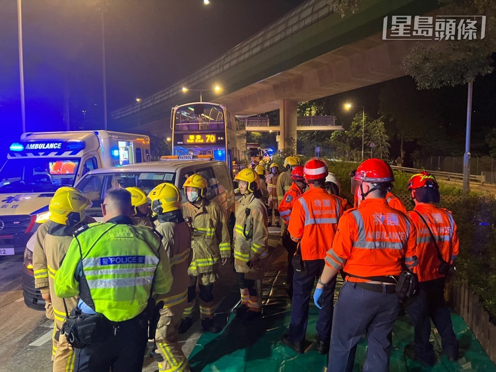 現場為香港仔隧道(往香港仔方向)近海洋公園站。黃俊華攝