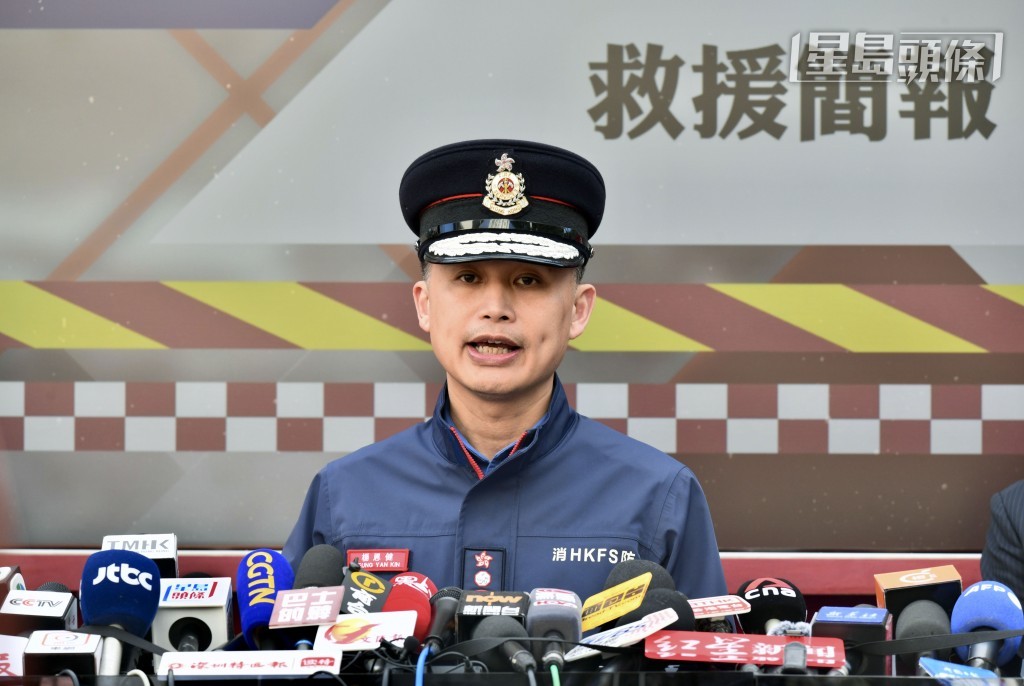 消防處處長楊恩健負責事故內外的協作。資料圖片