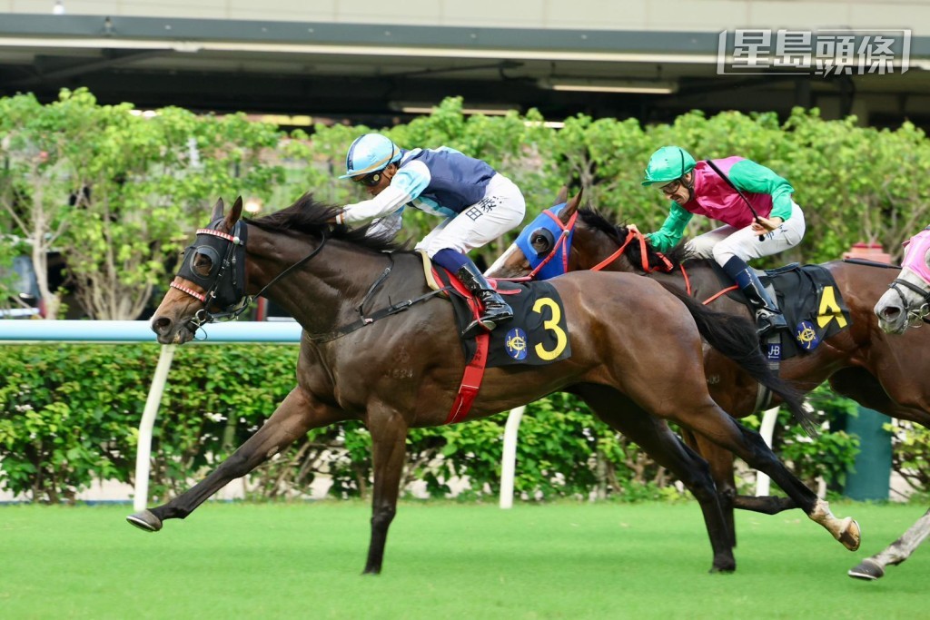 剛周三谷戰，田泰安憑「捷足奔馳」取得季內第四十三場頭馬。