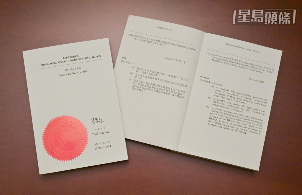 政府當局的建議與國安附屬法例有關。資料圖片