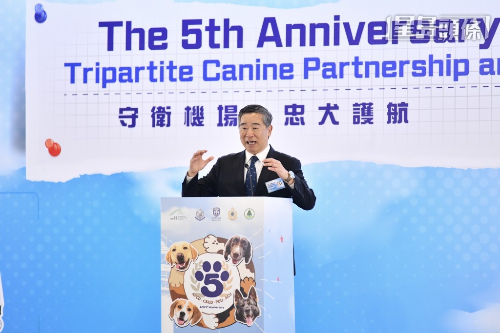 機場保安有限公司行政總裁張德強。 機場保安有限公司行政總裁張德強。