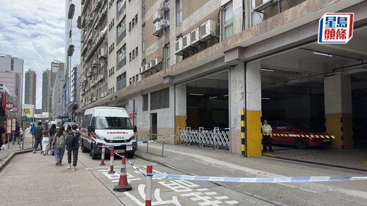 男子在工廈墮樓不治。梁國峰攝