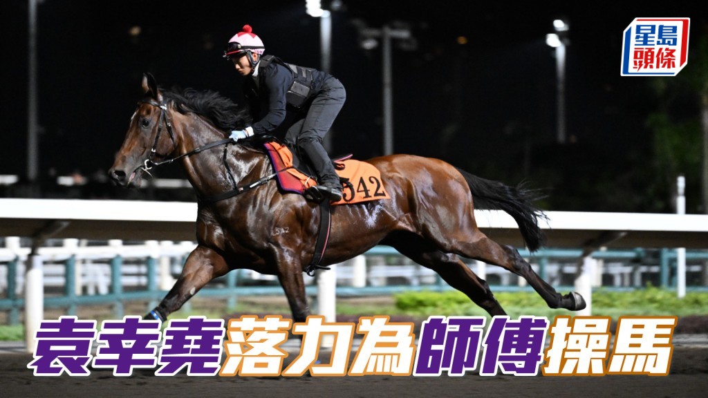 袁幸堯落力為師傅輝哥操馬